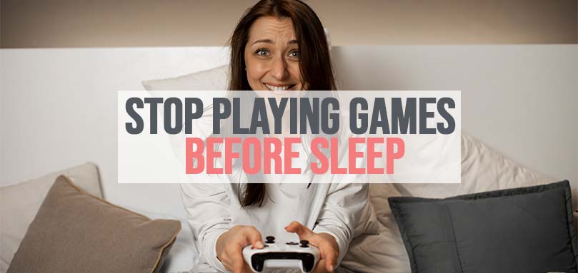 Stop med at spille spil før sengetid