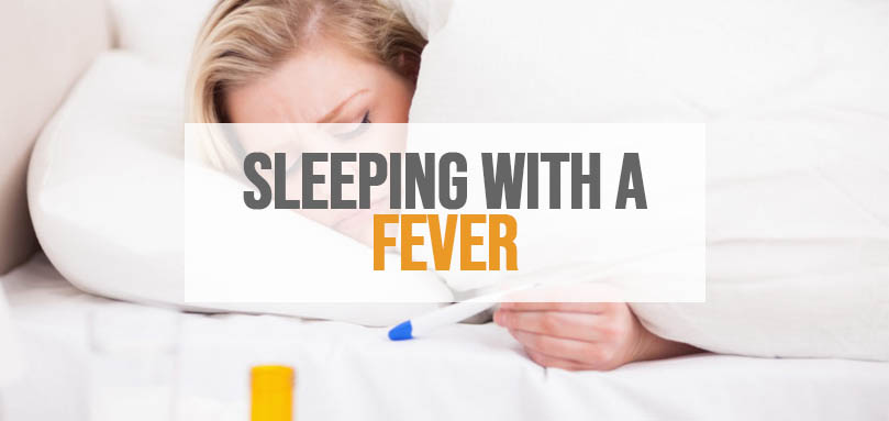 at sove med feber